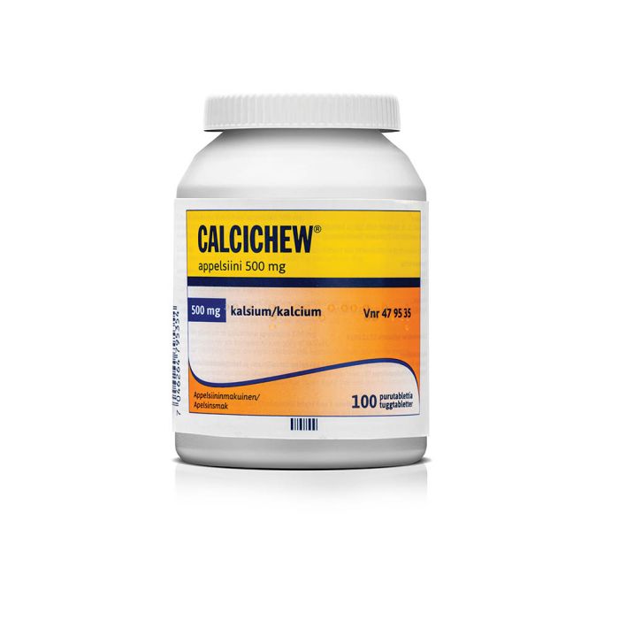 CALCICHEW APPELSIINI purutabletti 500 mg 100 kpl kuva 2