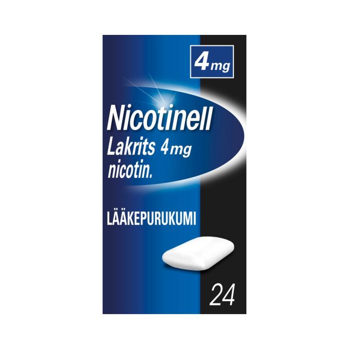 NICOTINELL LAKRITS lääkepurukumi 4 mg 24 fol bild 2