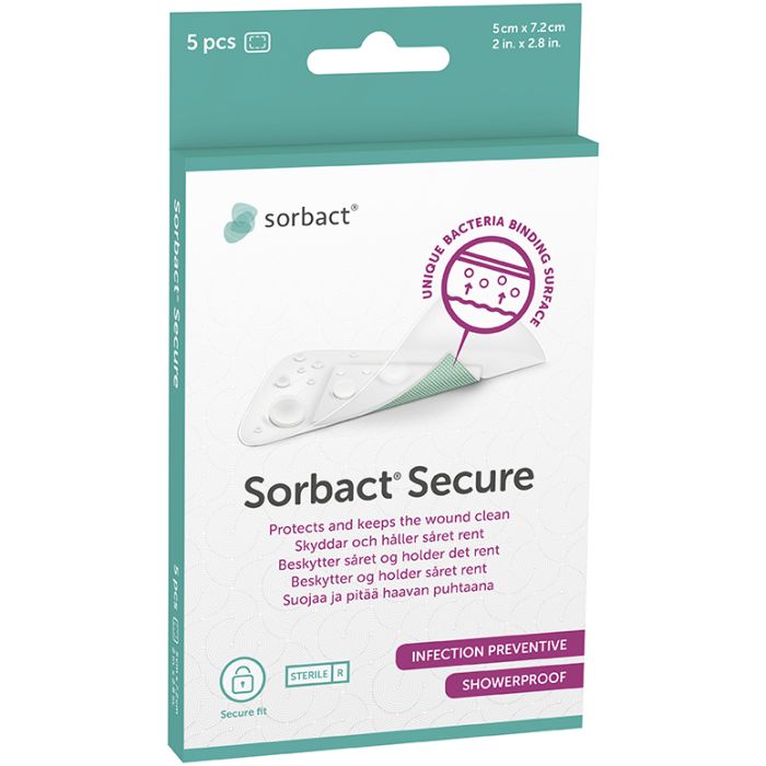 Sorbact Secure 5 cm x 7,2 cm (98147) 5 kpl kuva 2