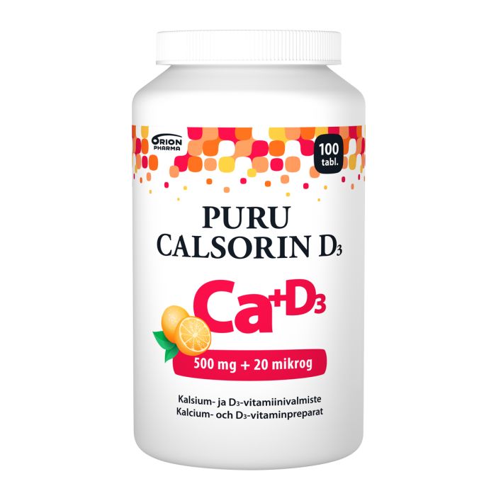 PURU CALSORIN D3 500 MG + 20 MIKROG 100 PURUTABL bild 2