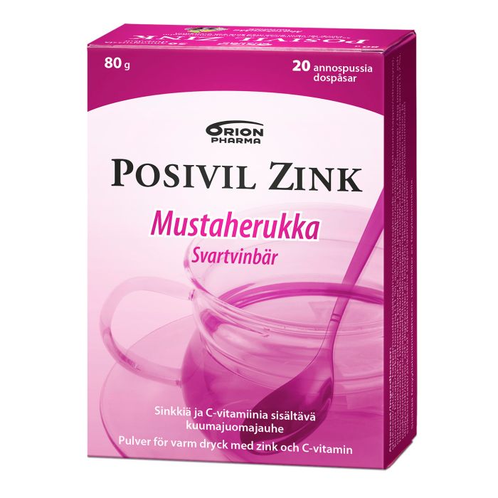 POSIVIL ZINK MUSTAHERUKKA KUUMAJUOMAJAUHE 20 ANNOSPUSSIA bild 3