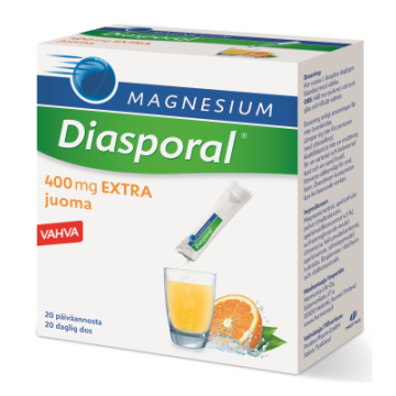 Diasporal magnesium 400 Extra juomajauhe annospussi 20 kpl
