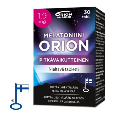 MELATONIINI ORION 1,9 MG PITKÄVAIK. 30 TABL