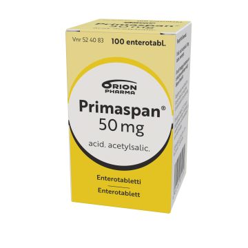 PRIMASPAN 50 mg enterotabl 100 kpl