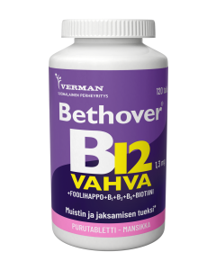 Bethover Strong B12 Mansikka 120 tabl