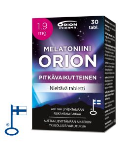 MELATONIINI ORION 1,9 MG PITKÄVAIK. 30 TABL