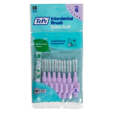 Tepe hammasväliharja 1,1 mm Extra soft lila 8 kpl