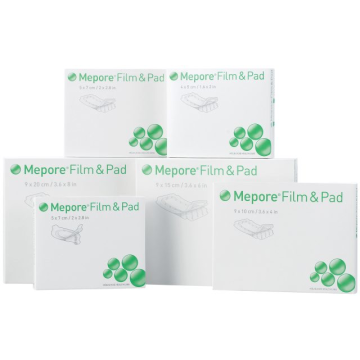 Mepore film & pad 9x20cm 5 kpl