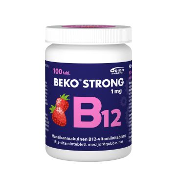 Beko Strong B12 1 mg mansikka 100 purutabl