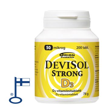 DEVISOL STRONG 50 MIKROG IMESKELYTABLETTI 200 TABL
