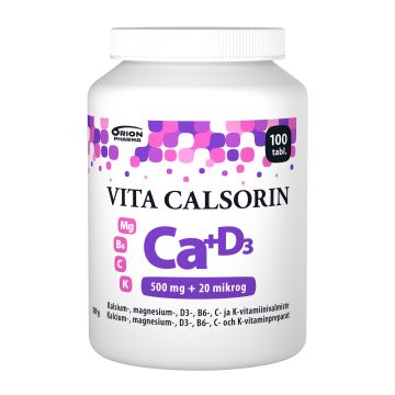 VITA-CALSORIN 500MG+20MIKROG 100 TABL