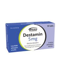DESTAMIN 5 mg tabl, kalvopääll 10 fol