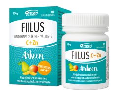 FIILUS ARKEEN C+Zn HEDELMÄINEN 30 PURUTABL